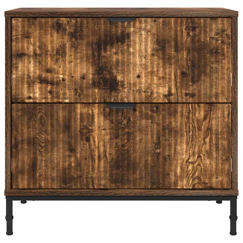 Casa si Gradina - Mobilier - Comode si corpuri - Noptiere - Noptiera Stejar afumat 63.5 x 36 x 61 cm Lemn compozit - Infinity.ro