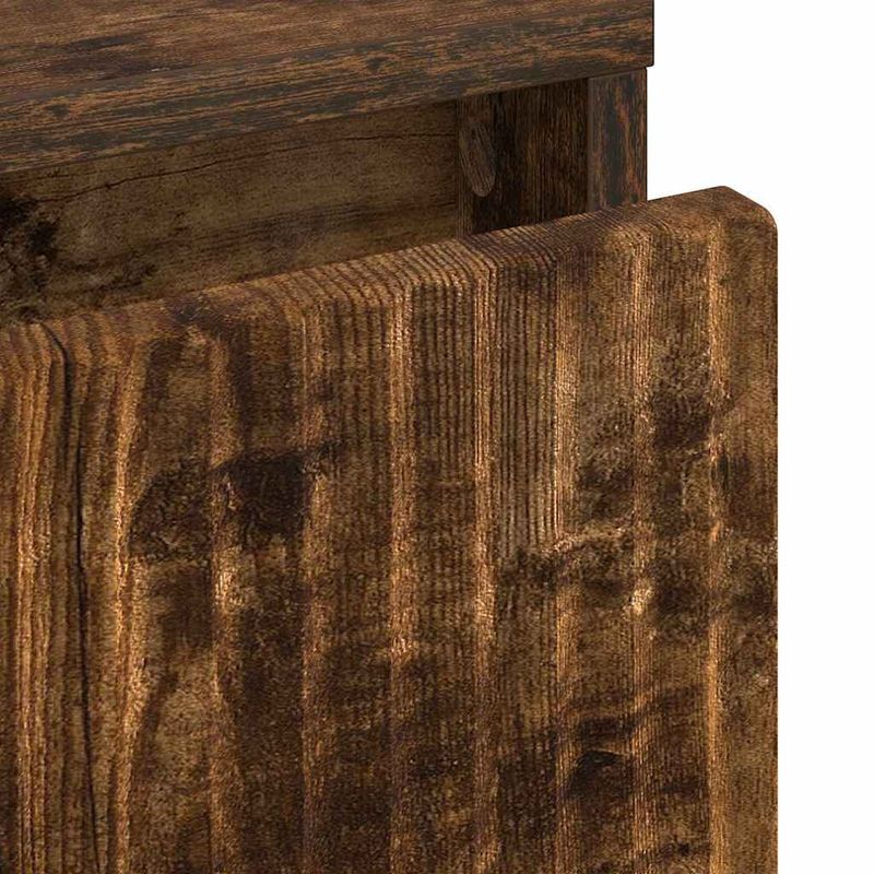 Casa si Gradina - Mobilier - Comode si corpuri - Noptiere - Noptiera Stejar afumat 63.5 x 36 x 61 cm Lemn compozit - Infinity.ro