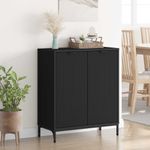 Casa si Gradina - Mobilier - Comode si corpuri - Comode - Bufet Negru 69.5 x 33 x 82 cm Lemn compozit - Infinity.ro
