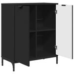 Casa si Gradina - Mobilier - Comode si corpuri - Comode - Bufet Negru 69.5 x 33 x 82 cm Lemn compozit - Infinity.ro