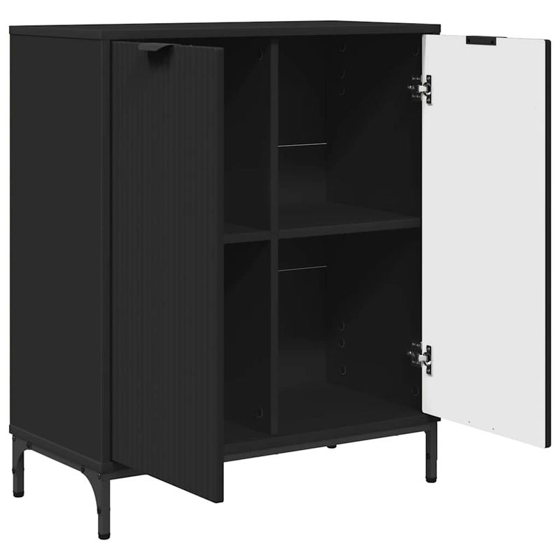 Casa si Gradina - Mobilier - Comode si corpuri - Comode - Bufet Negru 69.5 x 33 x 82 cm Lemn compozit - Infinity.ro