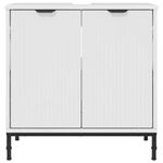 Casa si Gradina - Mobilier - Mobilier baie - Comode baie - Comoda pentru Chiuveta de Baie cu depozitare Alb foarte lucios - Infinity.ro