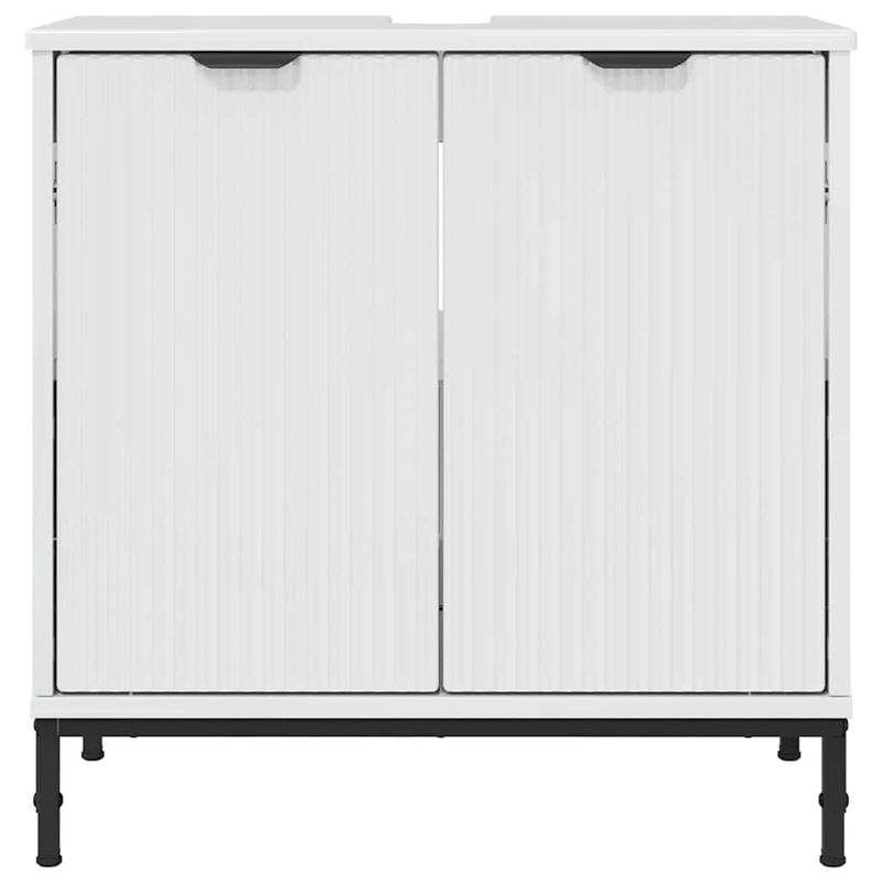 Casa si Gradina - Mobilier - Mobilier baie - Comode baie - Comoda pentru Chiuveta de Baie cu depozitare Alb foarte lucios - Infinity.ro