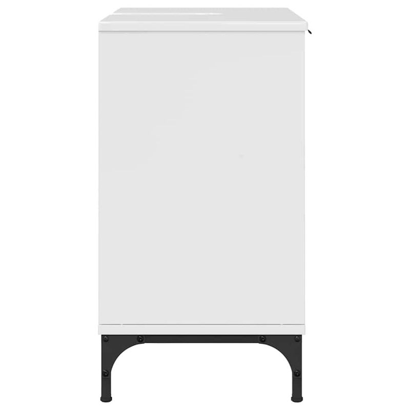 Casa si Gradina - Mobilier - Mobilier baie - Comode baie - Comoda pentru Chiuveta de Baie cu depozitare Alb foarte lucios - Infinity.ro