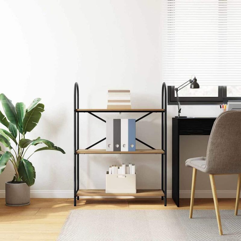 Casa si Gradina - Mobilier - Biblioteci si rafturi - Biblioteci - Raft pentru carti stejar artizanal 80 x 30 x 109 cm - Infinity.ro