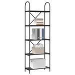 Casa si Gradina - Mobilier - Biblioteci si rafturi - Biblioteci - Raft pentru carti Stejar negru 60 x 30 x 183 cm Lemn compozit - Infinity.ro