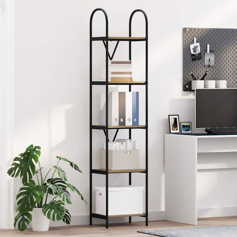 Casa si Gradina - Mobilier - Biblioteci si rafturi - Biblioteci - Raft pentru carti stejar artizanal 40 x 30 x 183 cm - Infinity.ro