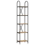 Casa si Gradina - Mobilier - Biblioteci si rafturi - Biblioteci - Raft pentru carti stejar artizanal 40 x 30 x 183 cm - Infinity.ro
