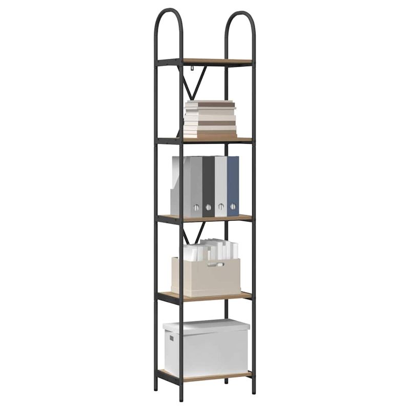 Casa si Gradina - Mobilier - Biblioteci si rafturi - Biblioteci - Raft pentru carti stejar artizanal 40 x 30 x 183 cm - Infinity.ro