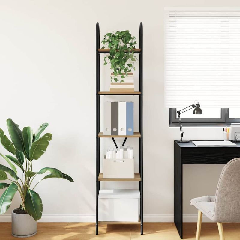 Casa si Gradina - Mobilier - Biblioteci si rafturi - Biblioteci - Raft pentru carti stejar artizanal 40 x 30 x 183 cm - Infinity.ro