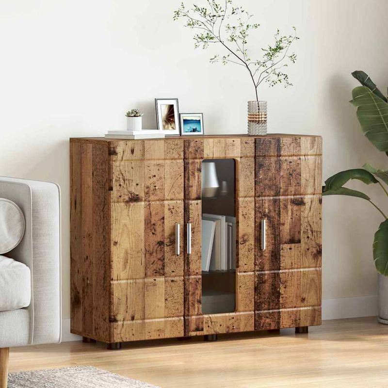 Casa si Gradina - Mobilier - Seturi de mobilier - Seturi living - Bufet cu raft Lemn vechi 55.5 x 29 x 100 cm Lemn compozit - Infinity.ro