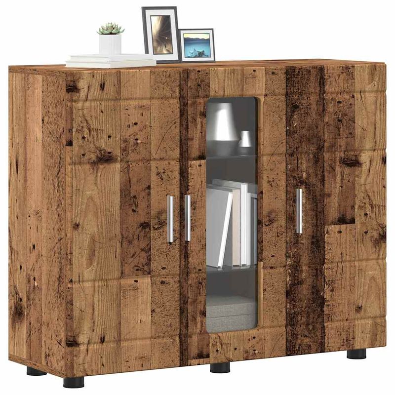 Casa si Gradina - Mobilier - Seturi de mobilier - Seturi living - Bufet cu raft Lemn vechi 55.5 x 29 x 100 cm Lemn compozit - Infinity.ro