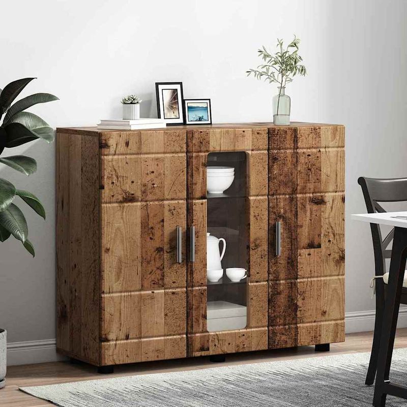 Casa si Gradina - Mobilier - Seturi de mobilier - Seturi living - Bufet cu raft Lemn vechi 55.5 x 29 x 100 cm Lemn compozit - Infinity.ro