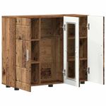 Casa si Gradina - Mobilier - Seturi de mobilier - Seturi living - Bufet cu raft Lemn vechi 55.5 x 29 x 100 cm Lemn compozit - Infinity.ro