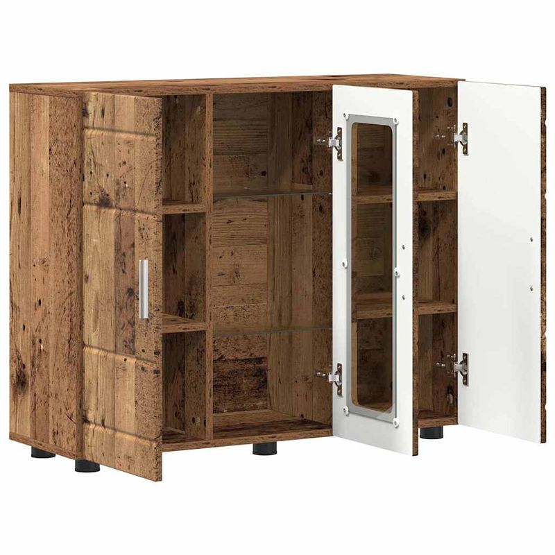 Casa si Gradina - Mobilier - Seturi de mobilier - Seturi living - Bufet cu raft Lemn vechi 55.5 x 29 x 100 cm Lemn compozit - Infinity.ro
