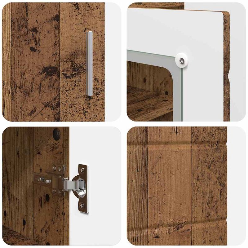 Casa si Gradina - Mobilier - Seturi de mobilier - Seturi living - Bufet cu raft Lemn vechi 55.5 x 29 x 100 cm Lemn compozit - Infinity.ro
