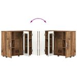 Casa si Gradina - Mobilier - Seturi de mobilier - Seturi living - Bufet cu raft Lemn vechi 55.5 x 29 x 100 cm Lemn compozit - Infinity.ro