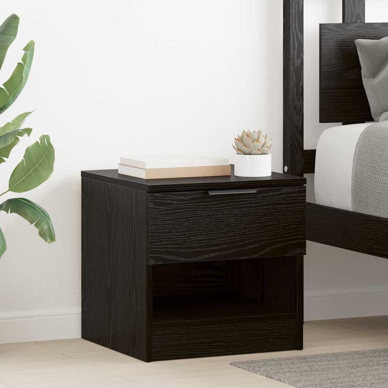Casa si Gradina - Mobilier - Comode si corpuri - Noptiere - Dulap de pat 2 pcs Stejar negru 40 x 39 x 40 cm Lemn compozit - Infinity.ro