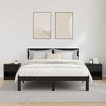 Casa si Gradina - Mobilier - Comode si corpuri - Noptiere - Dulap de pat 2 pcs Stejar negru 40 x 39 x 40 cm Lemn compozit - Infinity.ro