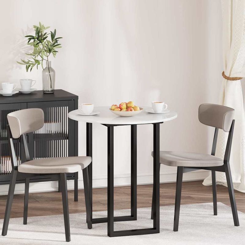 Casa si Gradina - Constructii - Lemn constructii - Placi lemn - Placa de masa Alb foarte lucios 70 x 70 x 1.5 cm Lemn compozit - Infinity.ro