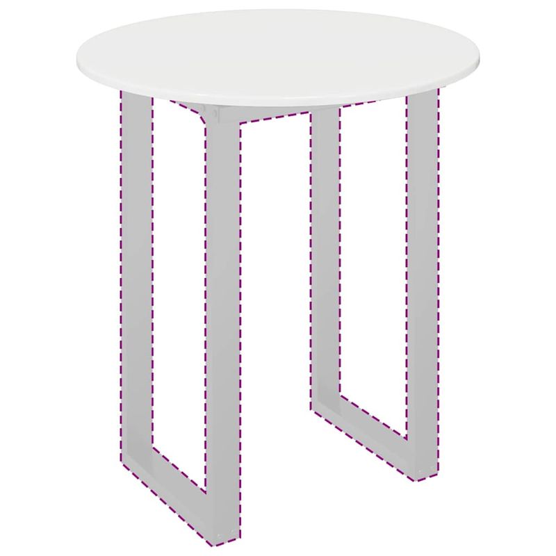 Casa si Gradina - Constructii - Lemn constructii - Placi lemn - Placa de masa Alb foarte lucios 70 x 70 x 1.5 cm Lemn compozit - Infinity.ro