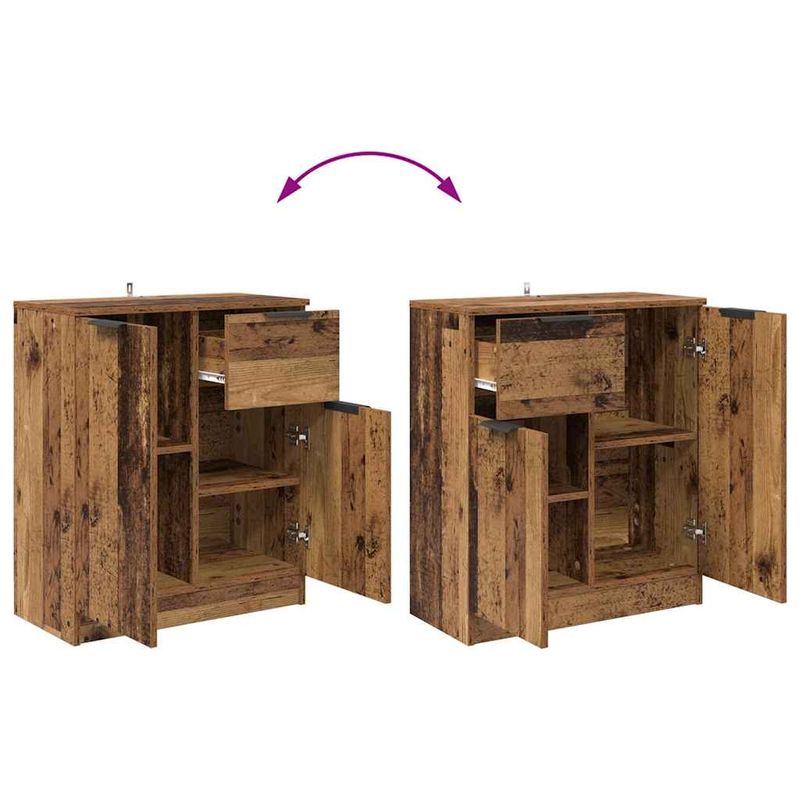 Casa si Gradina - Mobilier - Comode si corpuri - Comode - Bufet cu sertar Lemn vechi 60 x 30 x 70 cm Lemn compozit - Infinity.ro