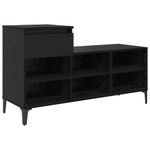 Casa si Gradina - Mobilier - Organizare si depozitare - Organizator incaltaminte - Dulap pentru pantofi cu sertar Stejar negru 102 x 36 x 60 cm - Infinity.ro