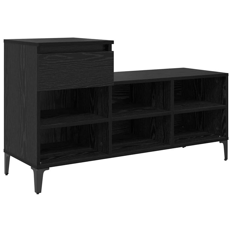 Casa si Gradina - Mobilier - Organizare si depozitare - Organizator incaltaminte - Dulap pentru pantofi cu sertar Stejar negru 102 x 36 x 60 cm - Infinity.ro