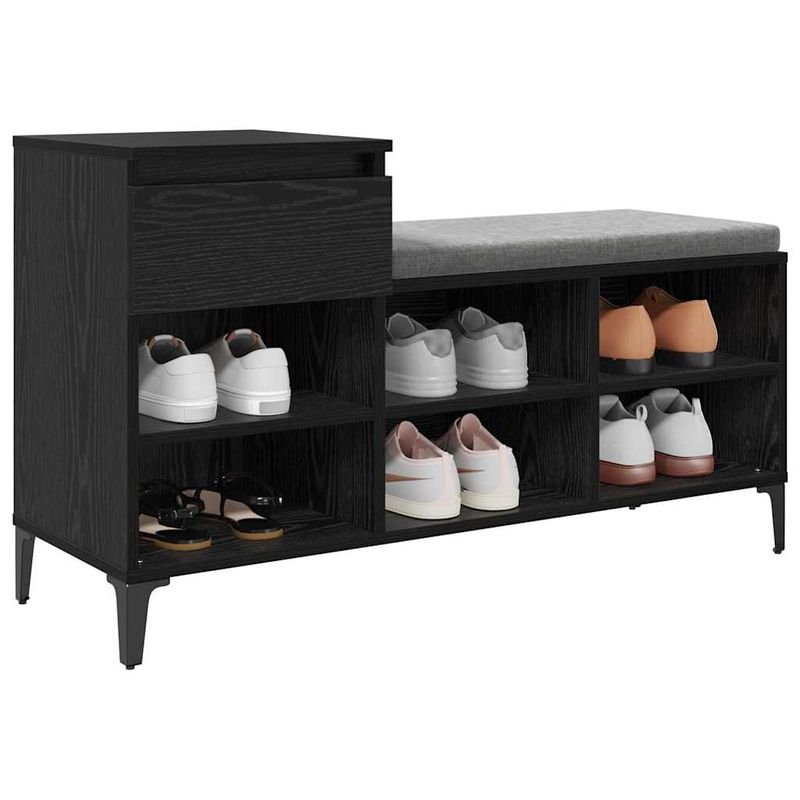 Casa si Gradina - Mobilier - Organizare si depozitare - Organizator incaltaminte - Dulap pentru pantofi cu sertar Stejar negru 102 x 36 x 60 cm - Infinity.ro