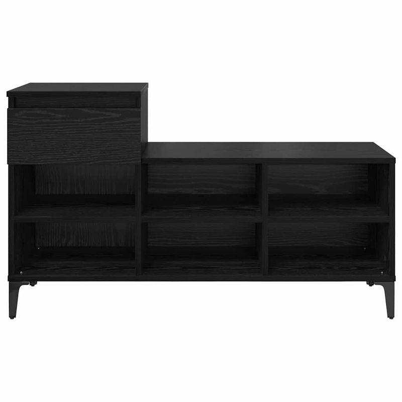 Casa si Gradina - Mobilier - Organizare si depozitare - Organizator incaltaminte - Dulap pentru pantofi cu sertar Stejar negru 102 x 36 x 60 cm - Infinity.ro