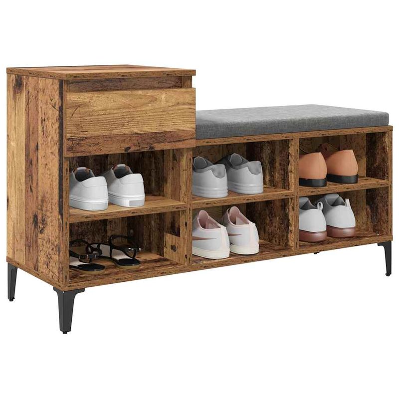 Casa si Gradina - Mobilier - Organizare si depozitare - Organizator incaltaminte - Dulap pentru pantofi Lemn vechi 102 x 36 x 60 cm Lemn compozit - Infinity.ro