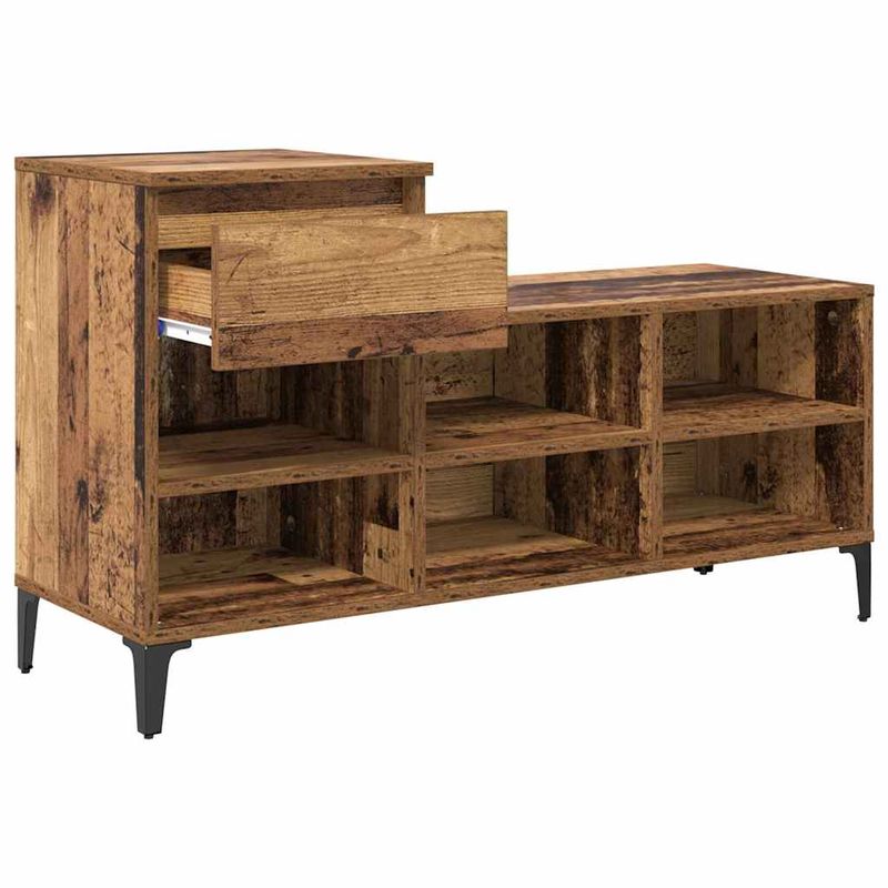Casa si Gradina - Mobilier - Organizare si depozitare - Organizator incaltaminte - Dulap pentru pantofi Lemn vechi 102 x 36 x 60 cm Lemn compozit - Infinity.ro