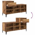 Casa si Gradina - Mobilier - Organizare si depozitare - Organizator incaltaminte - Dulap pentru pantofi Lemn vechi 102 x 36 x 60 cm Lemn compozit - Infinity.ro