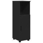 Casa si Gradina - Mobilier - Mobilier baie - Corpuri baie - Dulap de Baie cu raft Negru 30 x 35 x 95 cm Lemn compozit - Infinity.ro