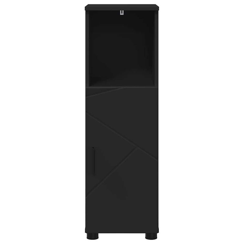 Casa si Gradina - Mobilier - Mobilier baie - Corpuri baie - Dulap de Baie cu raft Negru 30 x 35 x 95 cm Lemn compozit - Infinity.ro