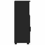 Casa si Gradina - Mobilier - Mobilier baie - Corpuri baie - Dulap de Baie cu raft Negru 30 x 35 x 95 cm Lemn compozit - Infinity.ro