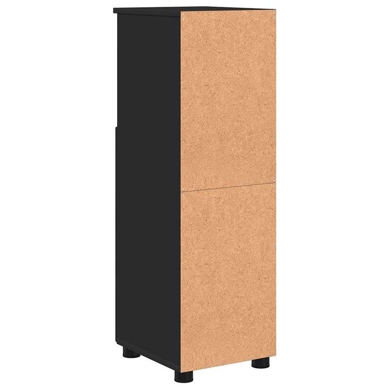 Casa si Gradina - Mobilier - Mobilier baie - Corpuri baie - Dulap de Baie cu raft Negru 30 x 35 x 95 cm Lemn compozit - Infinity.ro