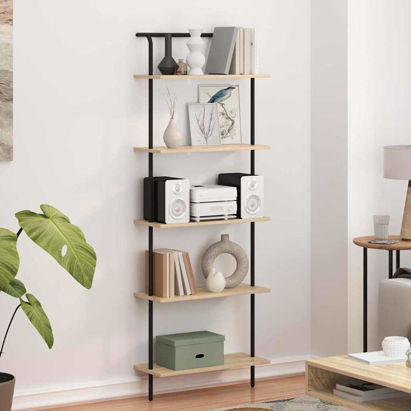 Casa si Gradina - Mobilier - Biblioteci si rafturi - Biblioteci - Raft pentru carti Stejar sonoma 60 x 24 x 168 cm Lemn compozit - Infinity.ro