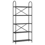 Casa si Gradina - Mobilier - Biblioteci si rafturi - Biblioteci - Raft pentru carti Stejar negru 80 x 30 x 183 cm Lemn compozit - Infinity.ro