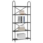 Casa si Gradina - Mobilier - Biblioteci si rafturi - Biblioteci - Raft pentru carti Stejar negru 80 x 30 x 183 cm Lemn compozit - Infinity.ro