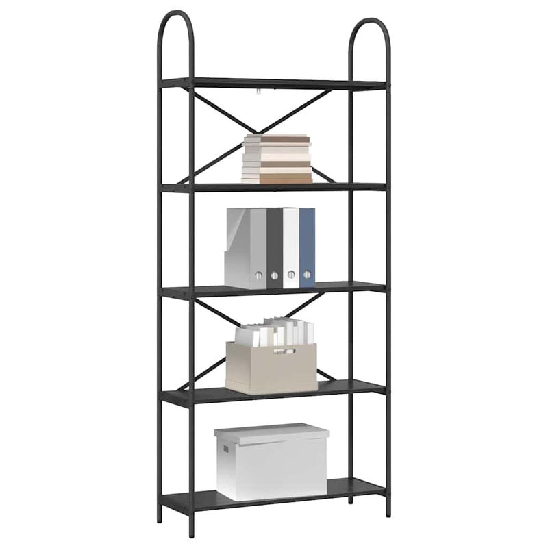 Casa si Gradina - Mobilier - Biblioteci si rafturi - Biblioteci - Raft pentru carti Stejar negru 80 x 30 x 183 cm Lemn compozit - Infinity.ro