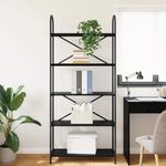 Casa si Gradina - Mobilier - Biblioteci si rafturi - Biblioteci - Raft pentru carti Stejar negru 80 x 30 x 183 cm Lemn compozit - Infinity.ro