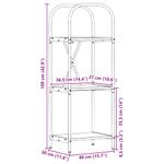Casa si Gradina - Mobilier - Biblioteci si rafturi - Biblioteci - Raft pentru carti stejar artizanal 40 x 30 x 109 cm - Infinity.ro