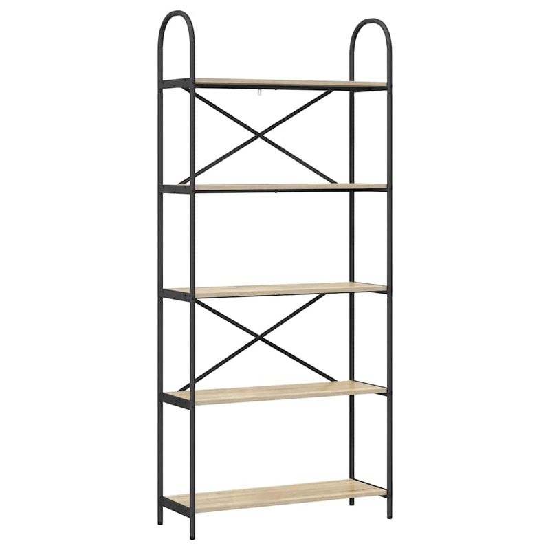 Casa si Gradina - Mobilier - Biblioteci si rafturi - Biblioteci - Raft pentru carti Stejar sonoma 80 x 30 x 183 cm Lemn compozit - Infinity.ro
