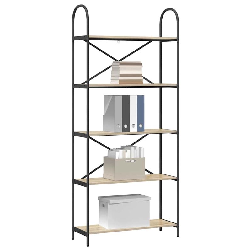Casa si Gradina - Mobilier - Biblioteci si rafturi - Biblioteci - Raft pentru carti Stejar sonoma 80 x 30 x 183 cm Lemn compozit - Infinity.ro