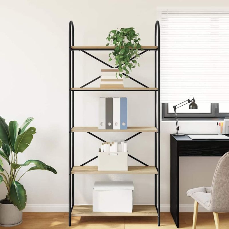 Casa si Gradina - Mobilier - Biblioteci si rafturi - Biblioteci - Raft pentru carti Stejar sonoma 80 x 30 x 183 cm Lemn compozit - Infinity.ro