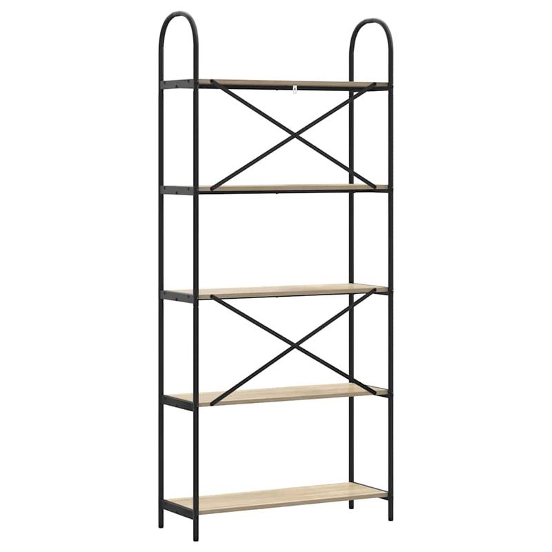 Casa si Gradina - Mobilier - Biblioteci si rafturi - Biblioteci - Raft pentru carti Stejar sonoma 80 x 30 x 183 cm Lemn compozit - Infinity.ro