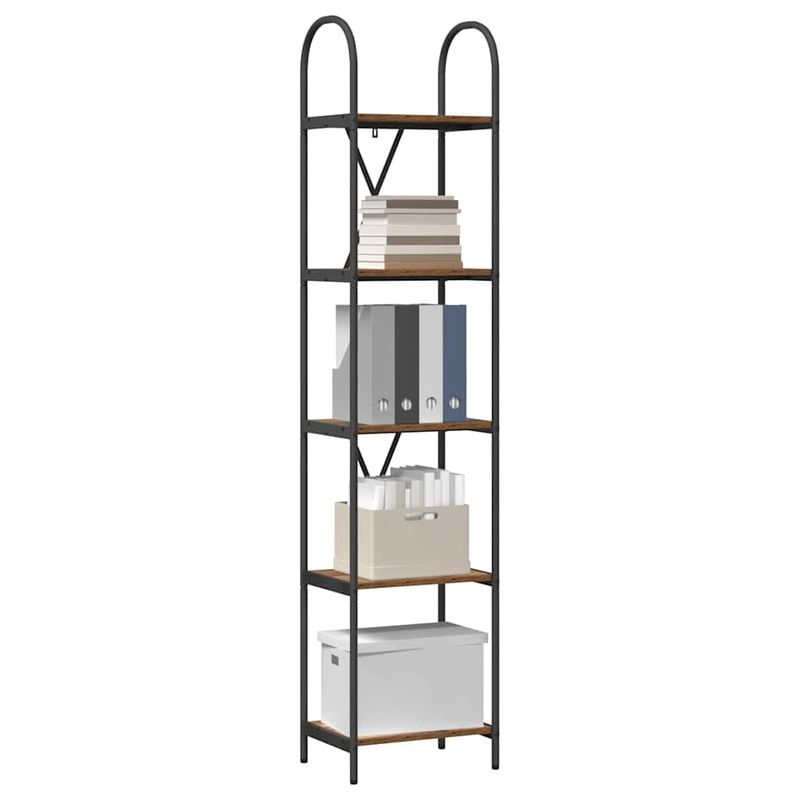 Casa si Gradina - Mobilier - Biblioteci si rafturi - Biblioteci - Raft pentru carti Lemn vechi 40 x 30 x 183 cm Lemn compozit - Infinity.ro