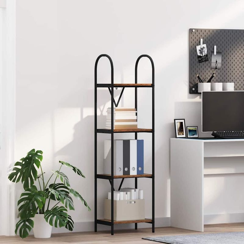 Casa si Gradina - Mobilier - Biblioteci si rafturi - Biblioteci - Raft pentru carti Lemn vechi 40 x 30 x 146 cm Lemn compozit - Infinity.ro