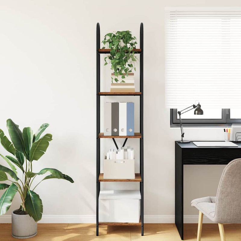 Casa si Gradina - Mobilier - Biblioteci si rafturi - Biblioteci - Raft pentru carti Lemn vechi 40 x 30 x 183 cm Lemn compozit - Infinity.ro